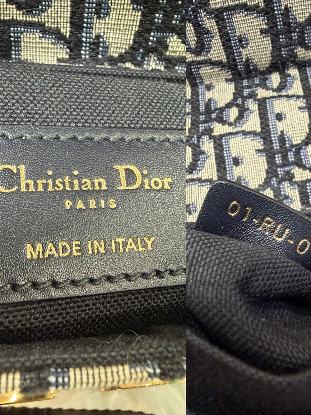 Christian Dior Oblique Navy Canvas CD Buckle Flap Crossbody Bag - Picture 14 of 16